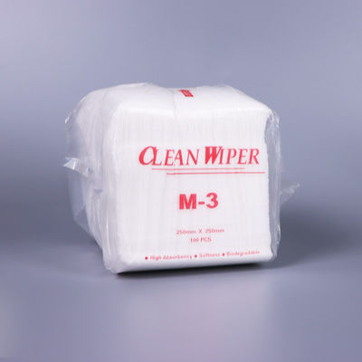White Non Woven Clean Room Wipes Lint Free Wiping Tool Of Choice M-3