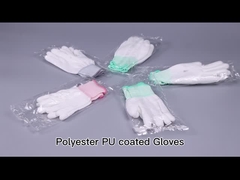 Корпия свободный от ESD отрезала устойчивую пригонку ладони PU волокна углерода перчаток 13gsm проводную