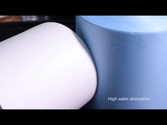 промышленная вискоза 500pcs сухая обтирает 25x37cm поли вещество-поглотитель масла целлюлозы обтирает бумажный крен