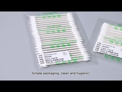 Двойной остроконечный диез пробирки чистой комнаты указывает длинные бутоны хлопка